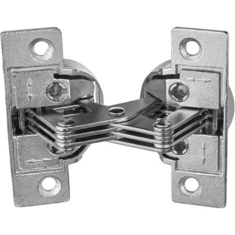Charnière de Meubles à Vis - GS 45 Charnière pour 45° Onglet Angle D'Ouverture 135° Acier Nickelé 1 Pièce - Charnière de Raba (1/4)