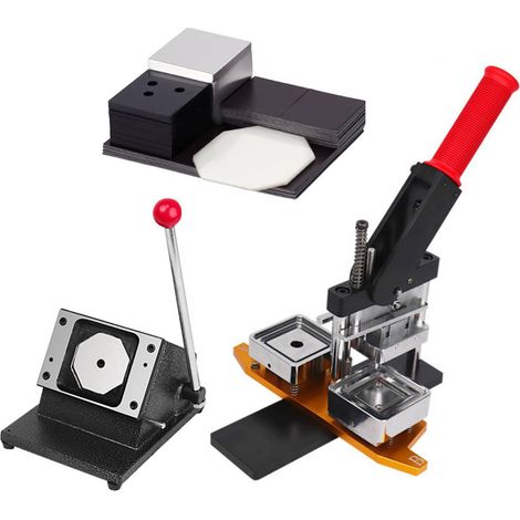 Presse à aimant pour réfrigérateur et coupe-papier, Kit de Machine de fabrication de broches carrées avec Photo personnalisée, 2x2 pouces, 50x50mm