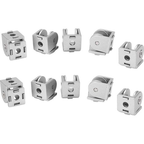 Joint de Pivot En Alliage de Zinc 10Pièces Séries pour Profilé D'Extrusion D'Aluminium Série 2020 (1/5)
