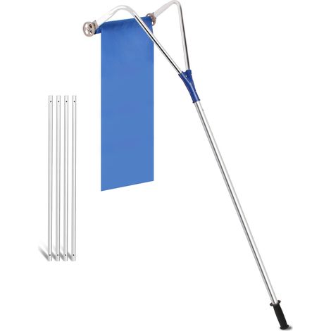 Schnee Rake Für Haus-Dach, Dach Rake Schneeräumer, Verstellbarer teleskopierbarer, Stiellänge 170-650cm, Oxford-Stoff 450*42cm, perfekt für den Schnee (1/5)