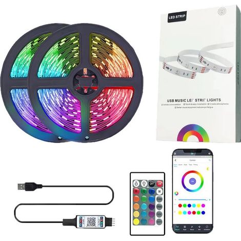 Bande LED 5v USB bluetooth 5050 2835 Ensemble Symphony(10 mètres) (1/5)