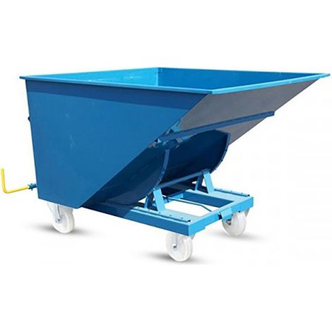 Benne à déchet auto-basculante roulante - 900 litres - Charge max 2500kg - TIPPOHD900-R