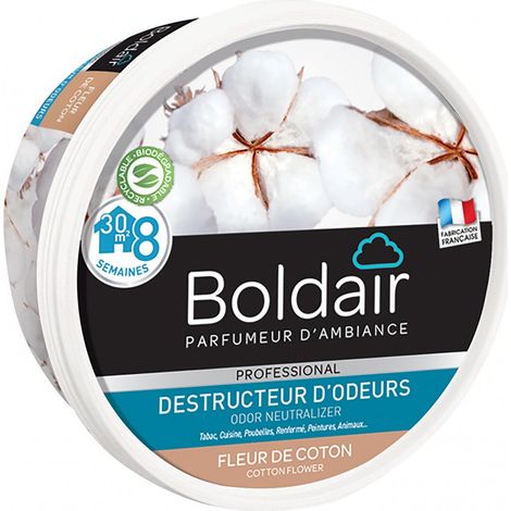 Boldair Gel Elimina Odori Trasparente Fiore di Cotone (1/4)