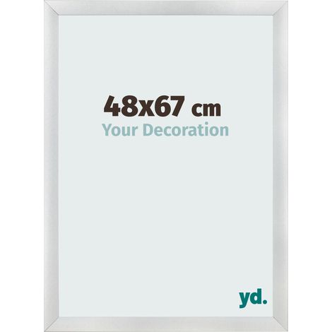 yd. - Cadre photo 48x67 - Argent Mat - MDF - Pisa (1/5)