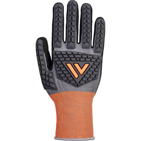 Guanto in nitrile anti-urto e taglio D spessore 18 - Taglia L - Grigio/nero - Portwest