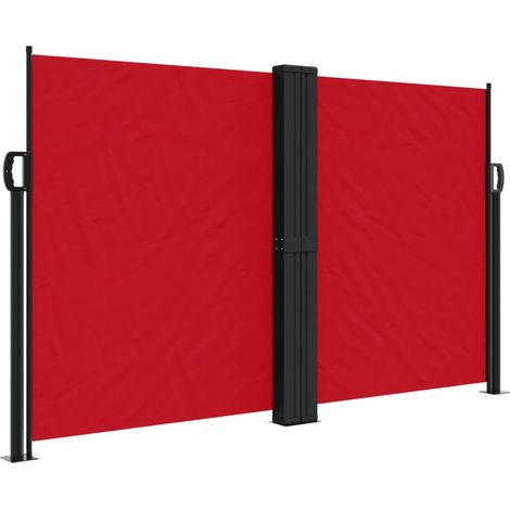 Maison Exclusive - Seitenmarkise Ausziehbar Rot 140x600 cm