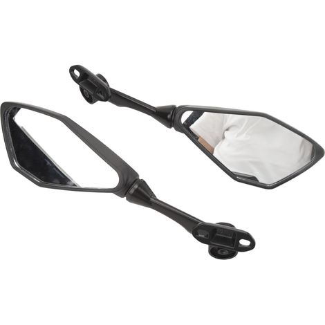 Rétroviseur Moto 2 Pièces Vision Large Anti-Choc Rétroviseur Guidon Motocyclette Angle Clair Vue Arrière (1/5)