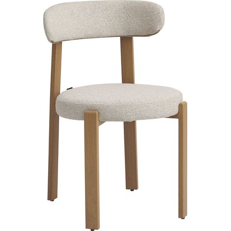 Selsey Afinatte – Esszimmerstuhl mit Bouclé-Bezug, Beige
