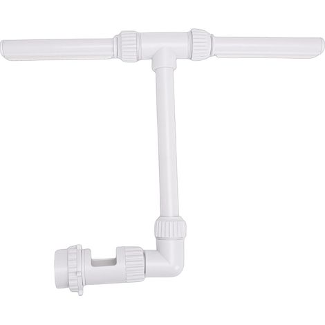 Haofy Fontaine de Piscine à Double Jet, en PVC Résistant à la Rouille, avec Double Buse pour Une Pulvérisation d'eau Améliorée, Facile à Installer pour Piscine, Spa et Bassin. (1/5)