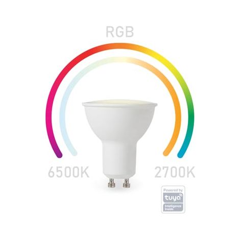 LAMPADINA SMART WIFI RGB - BIANCO FREDDO E BIANCO CALDO - GU10 (1/5)