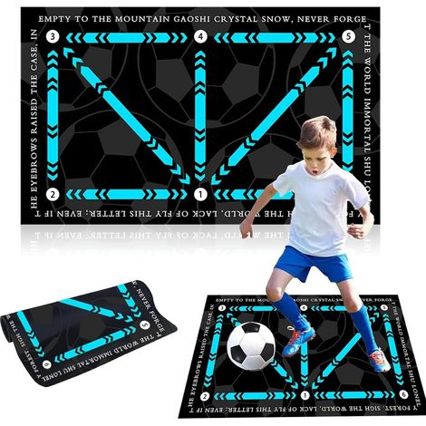Football Training Mat 60 x 90 cm Non-Slip Shock Absorbing Football Mat for Football Fans and Children (1/5)