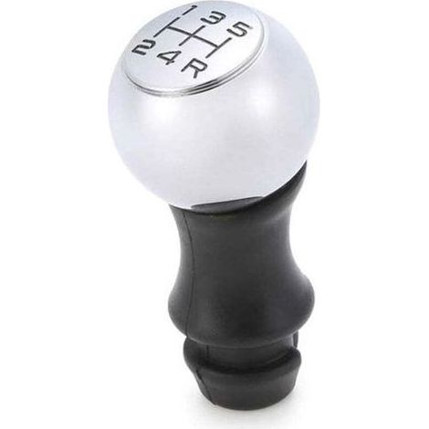 Pommeau de Levier de 5 Vitesses Manuelle pour Voiture 206 207 3008 etc/ C2 C3 C4 Picasso Berlingo Saxo (Argent) (1/4)