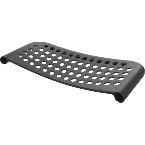 Accessoire Dossier de Chaise Trouée en Plastique Noir, Facile à Remplacer, Soulage la Fatigue du Dos, pour Bureau et Restaurant (1/5)