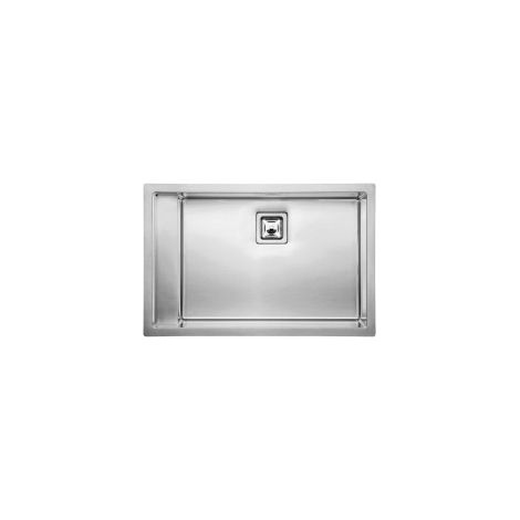 Lavello CALYPSO F3" 1 vasca destra ACCIAIO INOX incasso SOTTOTOP 78X51 prof. 19 (1/5)