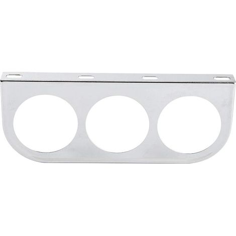 Supporto per indicatore applicabile, 52 mm/2 pollici, 3 fori, tripla staffa di montaggio per indicatore del cruscotto dell'auto, supporto in ferro per indicatore (argento), staffa per indicatore
