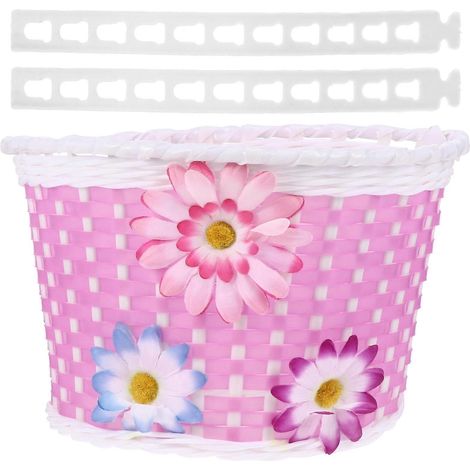 Paniers de guidon avant, paniers de rangement pour vélo, décorations de vélo amusantes-23.00X15.00X14.00CM-Pink