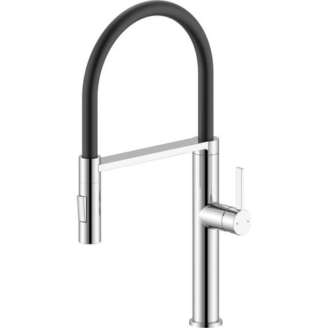 ATON mitigeur d'évier sur pied avec douche, chromé (1/4)
