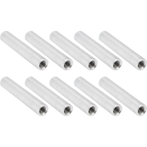 10 Stück runde Abstandshalter aus Aluminiumlegierung mit Innengewinde M4x0,7 mm, Länge 43 mm (1/5)