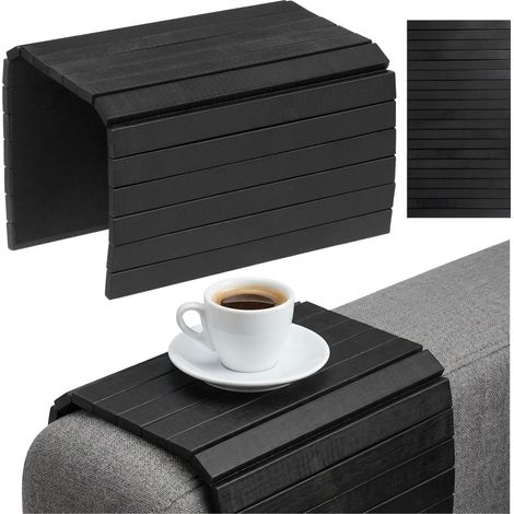 Tapis Volsa en bambou noir 44x24 cm (1/5)