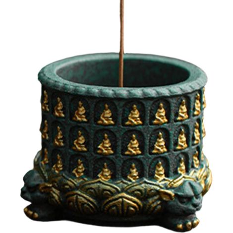 Porte-encens,Petite Pierre Décoration Intérieure Spirituelle Pot à Brûler pour Encens en et Bâtons - pour Méditation Yoga Relaxation Chambre Salon Bureau (1/5)