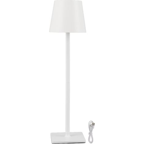 Ortviai Lampe de bureau sans fil – 3 modes de lumière (chaude/neutre/blanche), gradation continue tactile, batterie 4000 mAh, blanc (1/5)