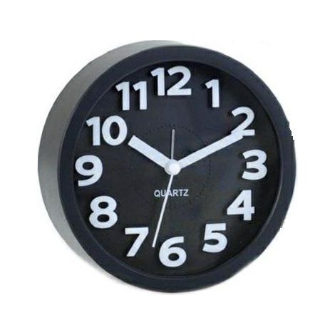 Reloj despertador de cuarzo FX-036 negro perfecto