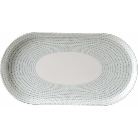 Assiette ovale verte 300 x 160 mm - Finedine (1/5)