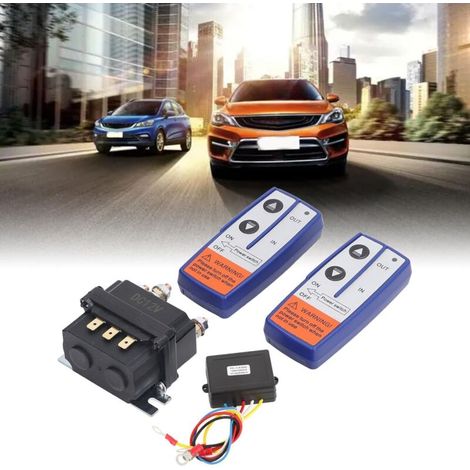 Kit de relais de treuil 12 V 250 A avec télécommande, étanche, faible consommation, longue durée de vie, haute efficacité, adapté aux véhicules industriels-DOU
