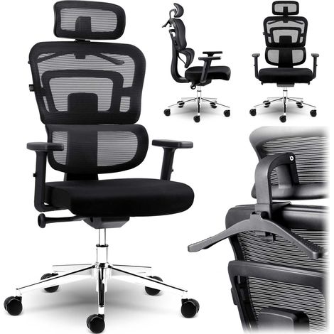 Sofotel Nicea Mikro-Mesh-Bürostuhl, schwarz (1/5)