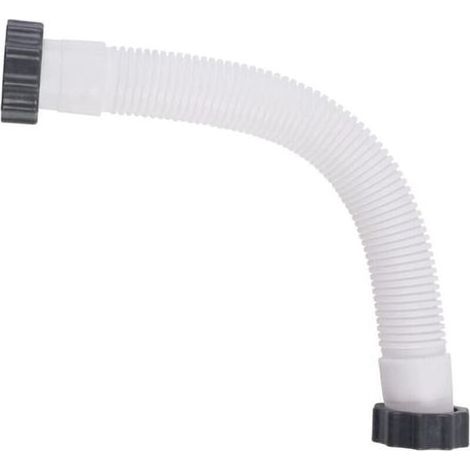Pair Tuyau flexible de rechange pour filtre de piscine, tuyau de pompe de piscine, tuyau d'aspiration,blanc,40.6cm (1/5)