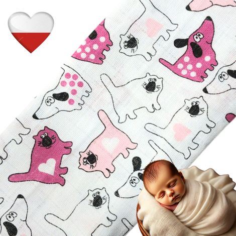 Pannolino per cani rosa in tessuto NappiMe Diapers (1/5)