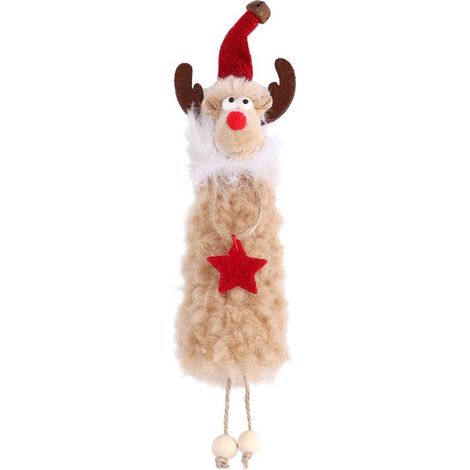 Glande En Peluche - Ornement De Sapin De Noël En Forme De Renne - Décoration Intérieure Et Extérieure - Lot De 1 (1/5)