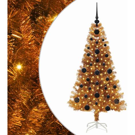 vidaXL Albero di Natale Oro 120 cm PET (1/5)