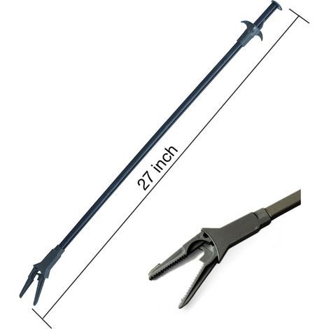Aquarium Tweezers 70cm, Black Plastic, For Fresh and Salt Water, Reef Maintenance (1/5)
