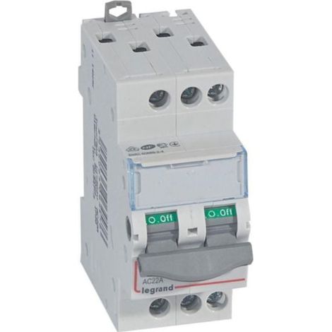 Interrupteur-sectionneur DX³-IS 3P 400V - 20A - 2 modules - LEGRAND