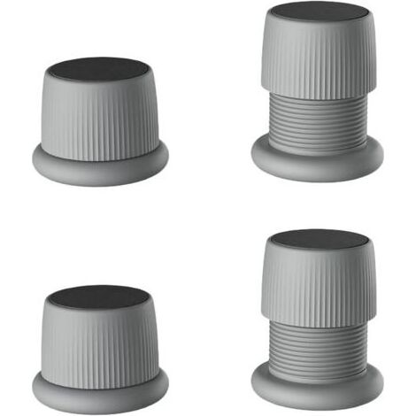 Lot de 4 Rehausseurs Réglables Antidérapants pour Meubles, Lits, Canapés, Tables et Chaises, Pieds de Meubles Réglables De 4,1 à 6,3 cm, Gris (1/5)