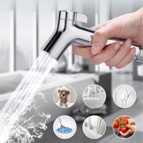 Pulvérisateur de Bidet à Main, Douchette à Main Bidet Douchette WC Pulvérisateur Réglable Douche de Toilette Portatif pour Bidet pour Hygiène Personnelle, Soins de Nettoyage (1/5)