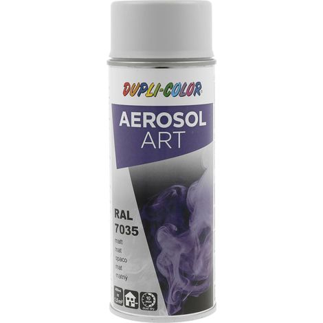 Dupli Color Aerosol Art Lackspray Graffiti Dose - wetterfest, lichtecht und UV-beständig - Graffiti-Spray 400ml, lichtgrau matt RAL 7035