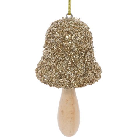 SDN MADERA CHAMPI PAILL DORE 9CM - Feeric lights & christmas (1/5)