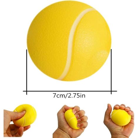 3pcs Hand Grip Musculation Balle Anti-Stress Main Ballons De Thérapie Rééducation de la Main Doigt Équipement d'exercice Balle Molle pour Main Exercice (1/2)