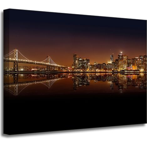 Leinwanddruck der Architektur von San Francisco 40x30
