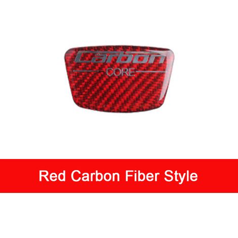 (Fibre de carbone - Rouge A) Autocollant anti-rayures pour emblème de colonne B de voiture en fibre de carbone, compatible avec les modèles E46, E90, E60, E39, F30, F10, E36, F20, G20 et G30. Accessoi (1/5)