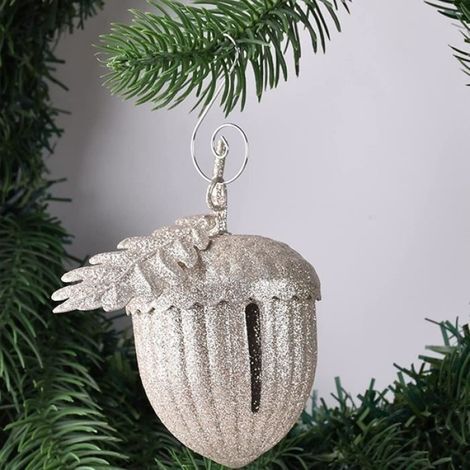 Pendentif Boule de Noël en Forme de S 100 Crochet de Noël en Argent Cintre Sapin de Noël Les Crochets de décoration de Noël convienn (1/4)