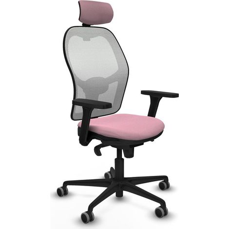 piqueras-y-crespo Chaise Ergonomique Rose Bureau Confort (1/3)