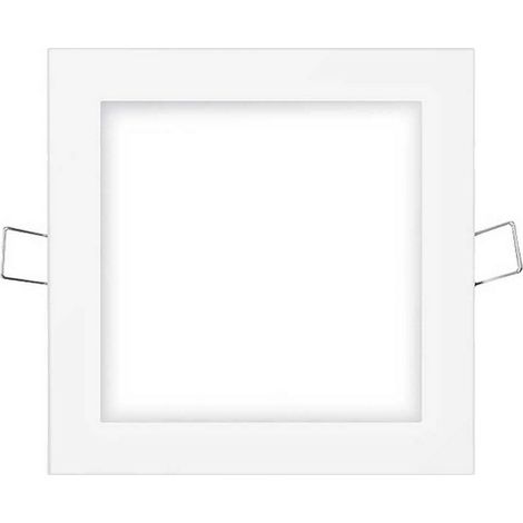 Mini spot quadrato LED EDM - 11,7cm - 6W - 320lm - 4000K - cornice bianca - 31606 (1/4)