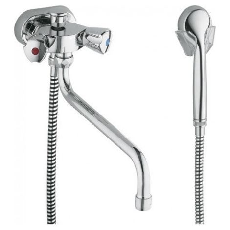 KLUDI STANDARD Robinet de lavabo à deux poignées spécial DN15 Kst.-Terralux chrome, 254130515