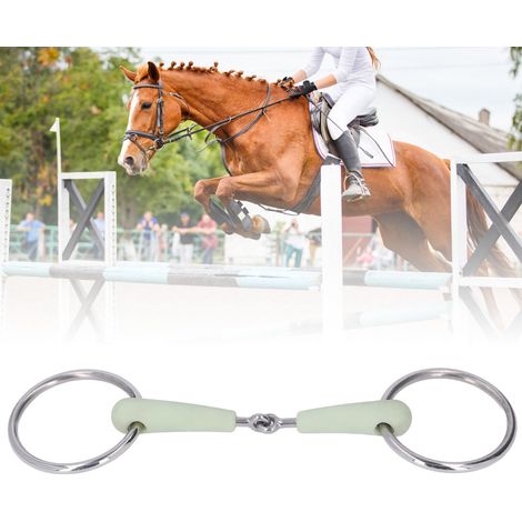 Foret à mâchoires de cheval en acier inoxydable PEHD, foret à mâchoires de cheval pour le jardinage et l'aquaculture en extérieur, anneau à mâchoires de cheval. (1/5)