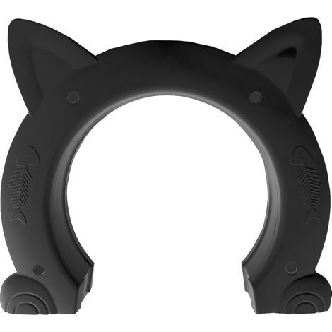 Puerta interior para gatos, puerta para gatos, gatera para gatos de hasta 10 kg, túnel para gatos para puerta de habitación (1/5)
