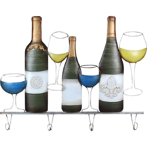 Patère déco murale Vin (1/3)