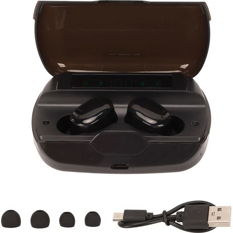 Casque Sport à Conduction Osseuse Bluetooth, Écouteurs Ouverts Anti-Sueur avec Microphone à Réduction de Bruit pour la Course (1/5)